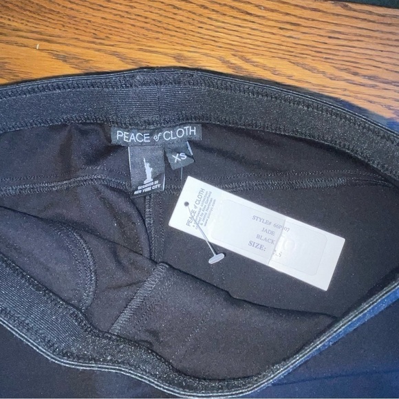 Peace of Cloth Black Leggings – NWT, XS, Back Pockets, Stretch Waist - Picture 6 of 13